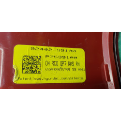 92402-S9100 Kia Telluride Right LED Tail Lamp 2020-2022