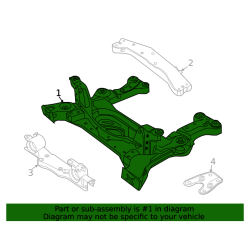 1EA411303AE Volkswagen ID.3 Subframe Assembly 2021-2024 1EA820034B
