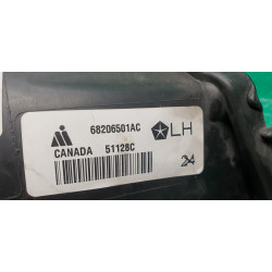 68206501AC Chrysler Town & Country Left Black Headlight 2014-2018