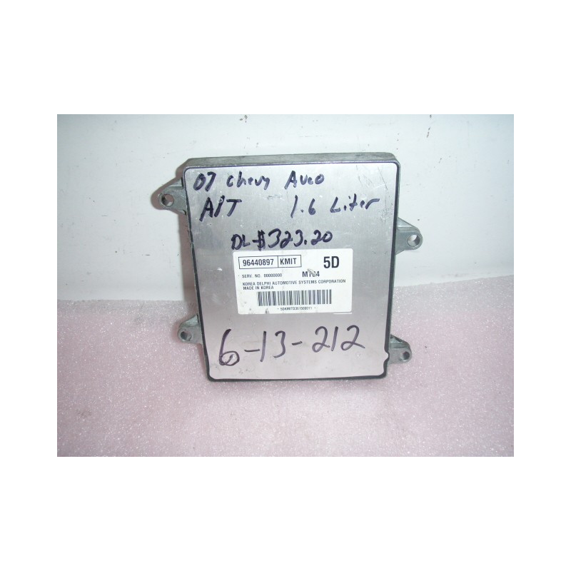 96440897 Chevrolet Aveo engine control module (ECM) 2007