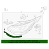 92158-L0100 Hyundai Sonata Right Headlight Lower Bracket 2020-2023