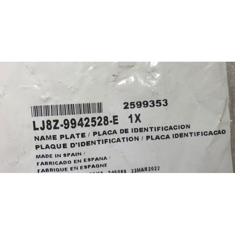 LJ8Z-9942528-E Ford Mustang Mach-E Rear Tailgate Logo Emblem Nameplate