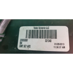 20956888 Buick Enclave Right Xenon LED AFS Headlight 2013-2015