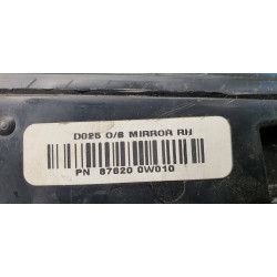 87620-0W010 Hyundai Santa Fe Right Power Mirror 2007-2012