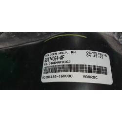 68174064AF Dodge Challenger Right LED Halogen Headlight 2015-2021