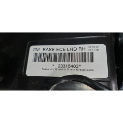 23315403 Cadillac SRX Right Halogen LED Headlight 2010-2016 20871470