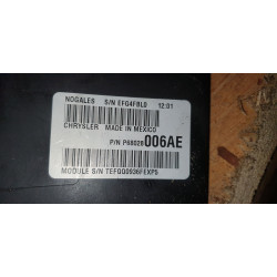 68028006AE Dodge Ram 3500 Fuse Box 2008-2010 68028006AA