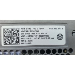 5C0035200B Volkswagen Passat Navigation Radio Receiver 2016-2017