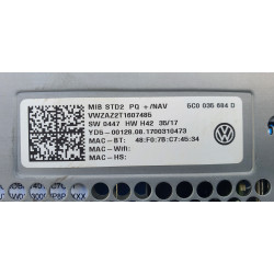 5C0035684D Volkswagen Jetta Navigation GPS Radio Media CD Player 2016-2019