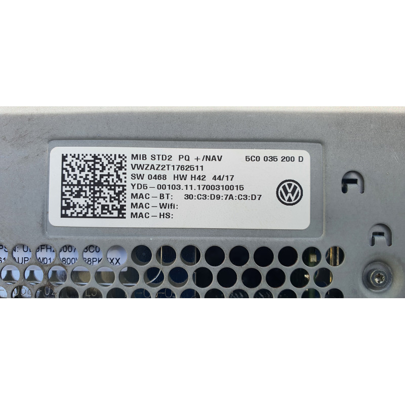 5C0035200D Volkswagen Jetta Radio Media CD Receiver 2016-2019