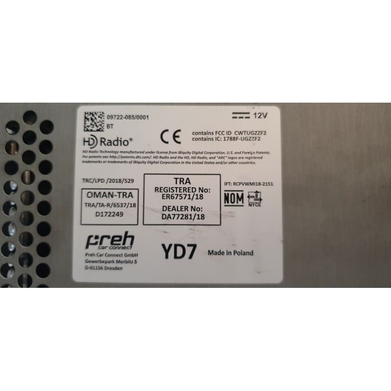 5C0035684F Volkswagen Passat Multimedia Navigation Radio 2016-2020