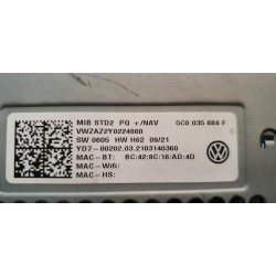 5C0035684F Volkswagen Passat Multimedia Navigation Radio 2016-2020