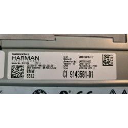 65129143581 BMW X3 navigation media receiver head unit (Harman) 2011-2019