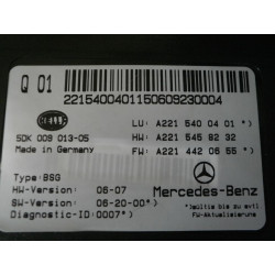 2215400401 Mercedes-Benz S-Class Fuse Panel / Electronic Control Module