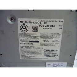 5G0035844 Volkswagen Golf Navigation CD Receiver 2015-2016