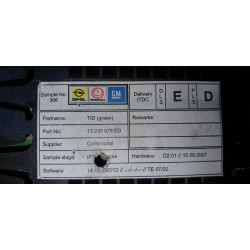 13233978 SAAB 9-5 Radio Info Display Monitor 2008-2012