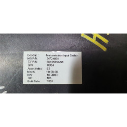 68105654AB Fiat 500E Automatic Transmission Control Switch 2013-2019