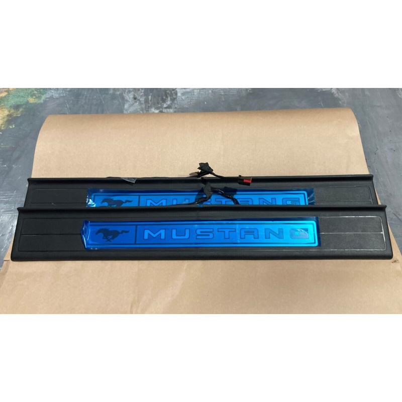 FR3B-6313222C Ford Mustang Door Sill Scuff Plate Trim LED 2015-2023