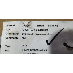 9321075 BMW X5 Harman Becker Audio Amplifier Amp 2014-2019