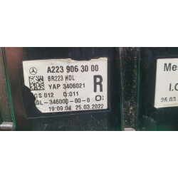 A2239063000 Mercedes-Benz S-Class Right LED Inner Tail Lamp 2020-2023