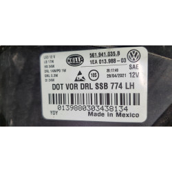 561941035B Volkswagen Passat Left LED Headlight 2020-2023
