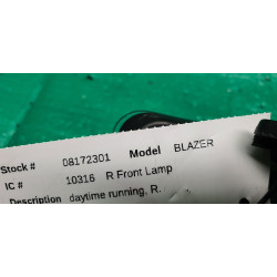 84856651 Chevrolet Blazer Right Daytime Running LED Fog Lamp 2019-2022