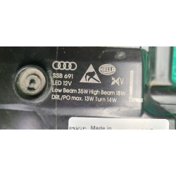 4G0941773K Audi A6 Left Full LED Headlight 2016-2018