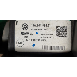 17A941036C Volkswagen Jetta Right Mid LED Headlight 2019-2023