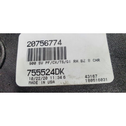 20756774 Chevrolet Right Blind Spot Heated Power Fold Turn Chrome Mirror