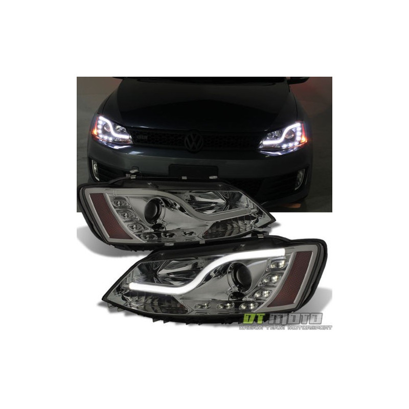 Volkswagen Jetta LED Xenon Neon Tube Headlights (Pair) 2011-2017