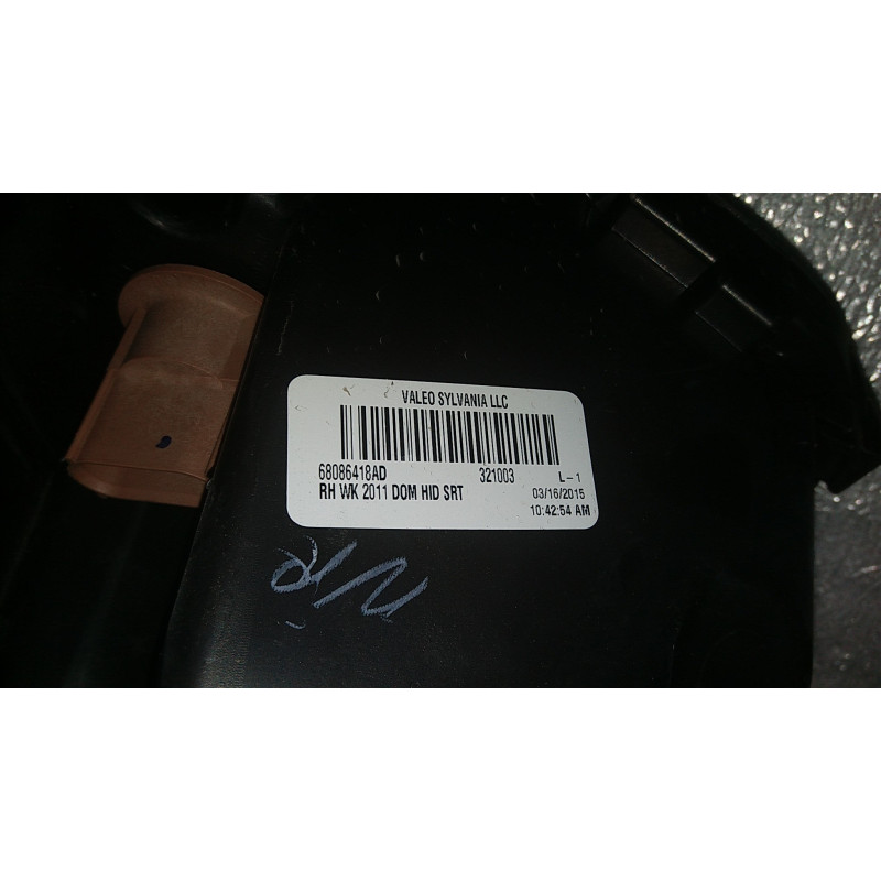 68086418AD Jeep Grand Cherokee Right Xenon Headlight 2012-2013