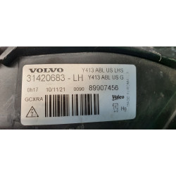 31420683 Volvo XC60 Left Xenon AFS Headlight 2009-2013