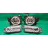 Toyota FJ Cruiser LED DRL + Sequential Turn Signal Headlight Lamps (Chrome