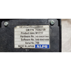 23392709 Cadillac Center Console Multimedia Control Switch