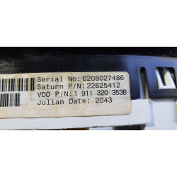 22625412 Saturn Ion Speedometer Instrument Gauge Cluster 2003-2007