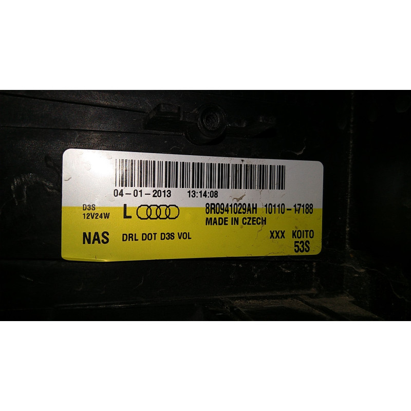 8R0941029AH Audi Q5 Left LED Xenon Headlight 2009-2012