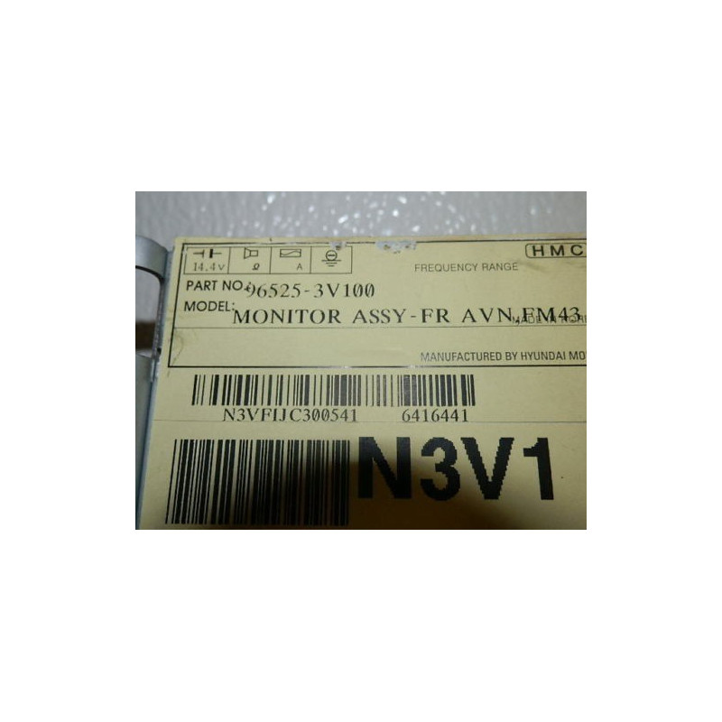 96525-3V100 Hyundai Azera Dashboard Display Screen 2011-2014