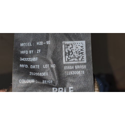 86884-6RR5B Nissan Right Front Seat Tongue Pretension Belt (Light Gray)