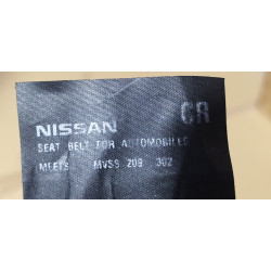 86884-6RR5B Nissan Right Front Seat Tongue Pretension Belt (Light Gray)