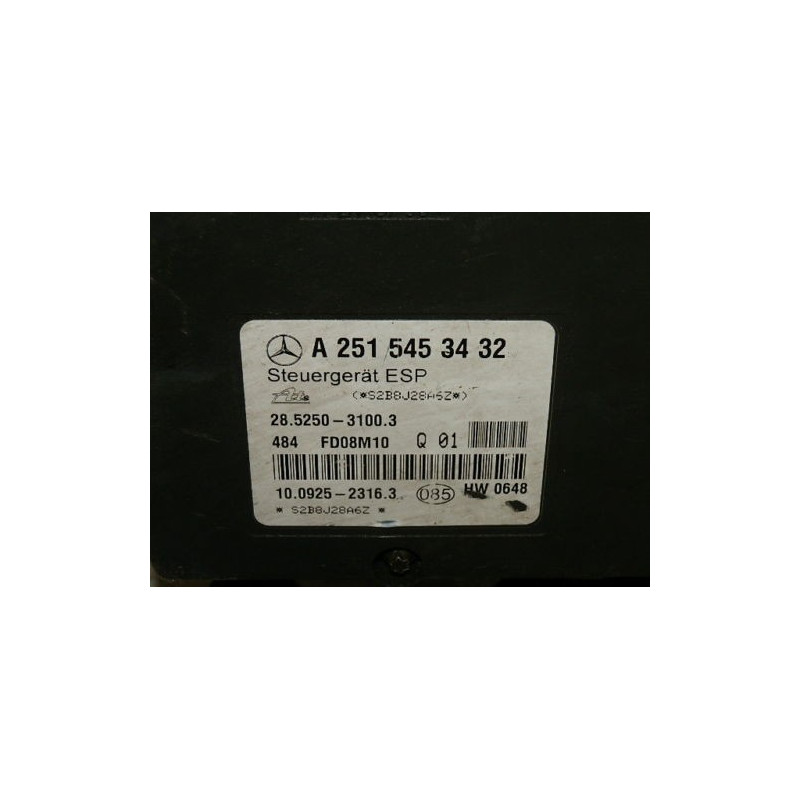 2515453432 Mercedes-Benz R ABS Anti-Lock ESP Control Pump 2009-2015