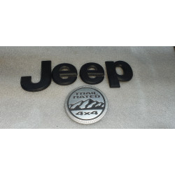 Jeep Grand Cherokee Trail Rated 4X4 Logo Emblem Decal Set | Liberty