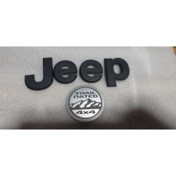 Jeep Grand Cherokee Trail Rated 4X4 Logo Emblem Decal Set | Liberty