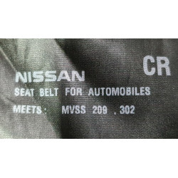 86884-6RR5A Nissan X-Trail Front Right Seat Tongue Pretension Belt (Black)