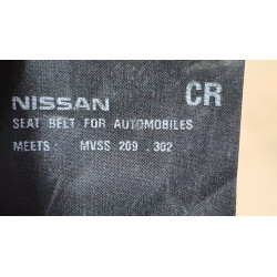 86884-6RR5A Nissan X-Trail Front Right Seat Tongue Pretension Belt (Black)