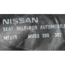 86884-6RR5A Nissan X-Trail Front Right Seat Tongue Pretension Belt (Black)