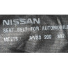 86884-6RR5A Nissan X-Trail Front Right Seat Tongue Pretension Belt (Black)