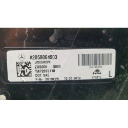 A2059064903 Mercedes-Benz C-Class Left LED Tail Lamp 2019-2021