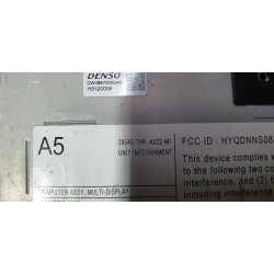 39540-THR-A522-M1 Honda Odyssey GPS Radio Media Receiver 2018-2019