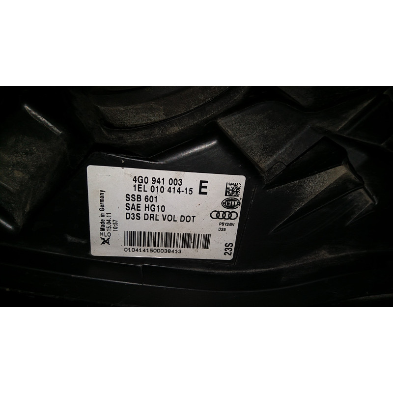 4G0941003 Audi A6 Left Xenon Headlight 2012-2014 4G0941003E