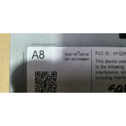 39540-THR-A830-M1 Honda Odyssey Radio Media Receiver A8 2018-2020